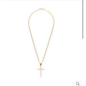 Gold Cross Pendant Necklace
